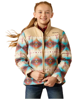 10052471 Youth Crius Jacket Serrano Southwest Print By Ariat