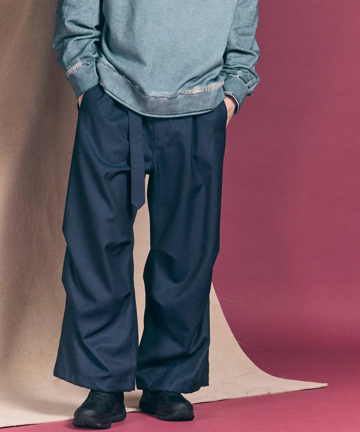 4 Colors Chambray Washable Wool Prime-Wide Snow Pants