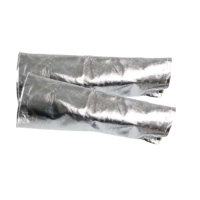 Aluminized Sleeves - 14 oz. OPF-Carbon/Kevlar Blend, 18-23 in. Long, Snap Wrist, Open Top