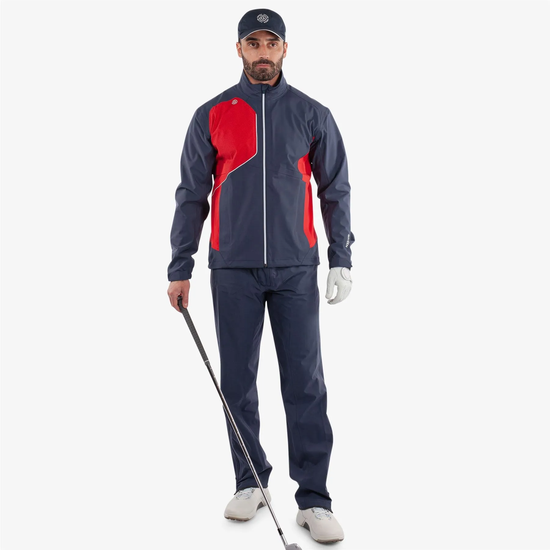 Ames PERTEX Waterproof Jacket Navy/Red - 2024