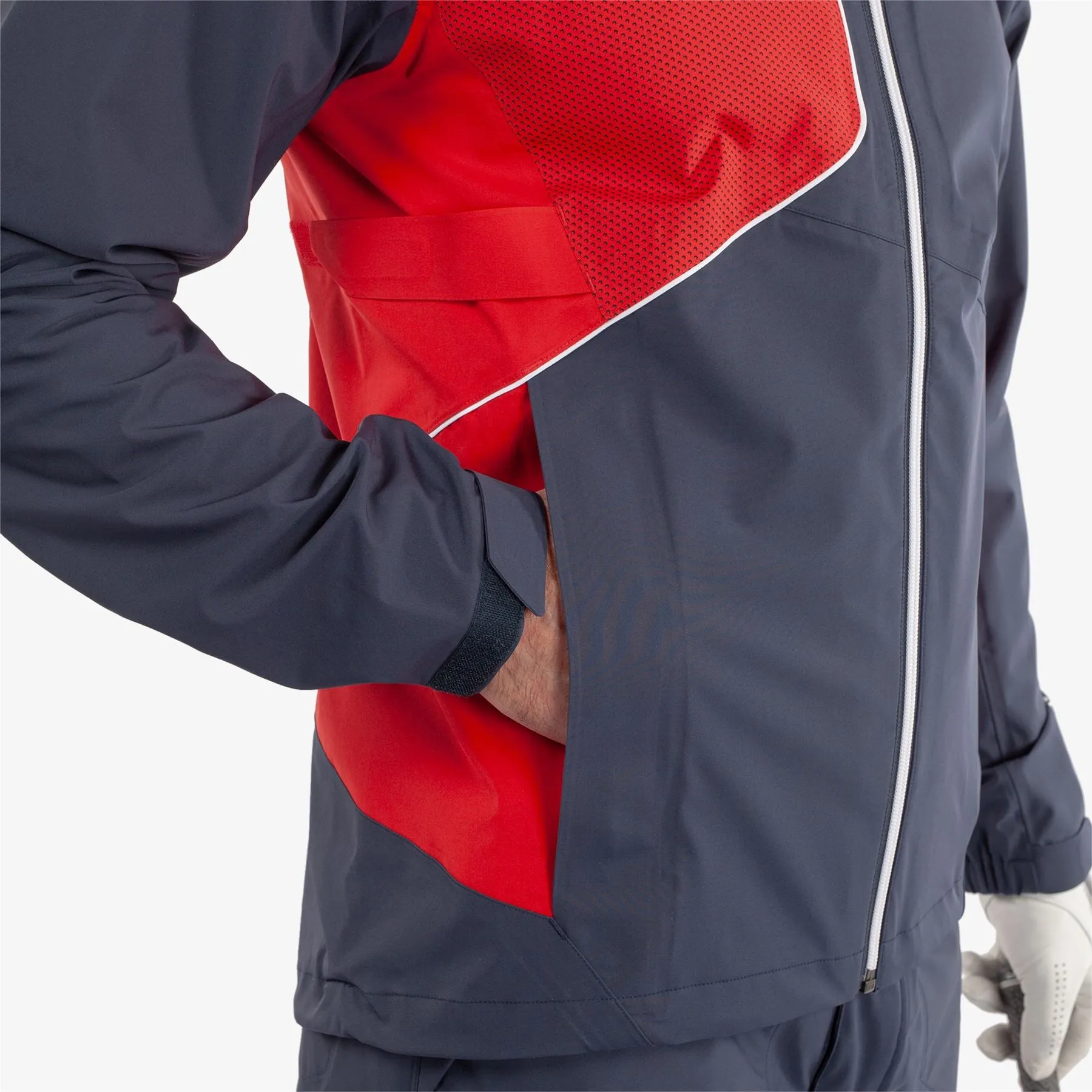 Ames PERTEX Waterproof Jacket Navy/Red - 2024