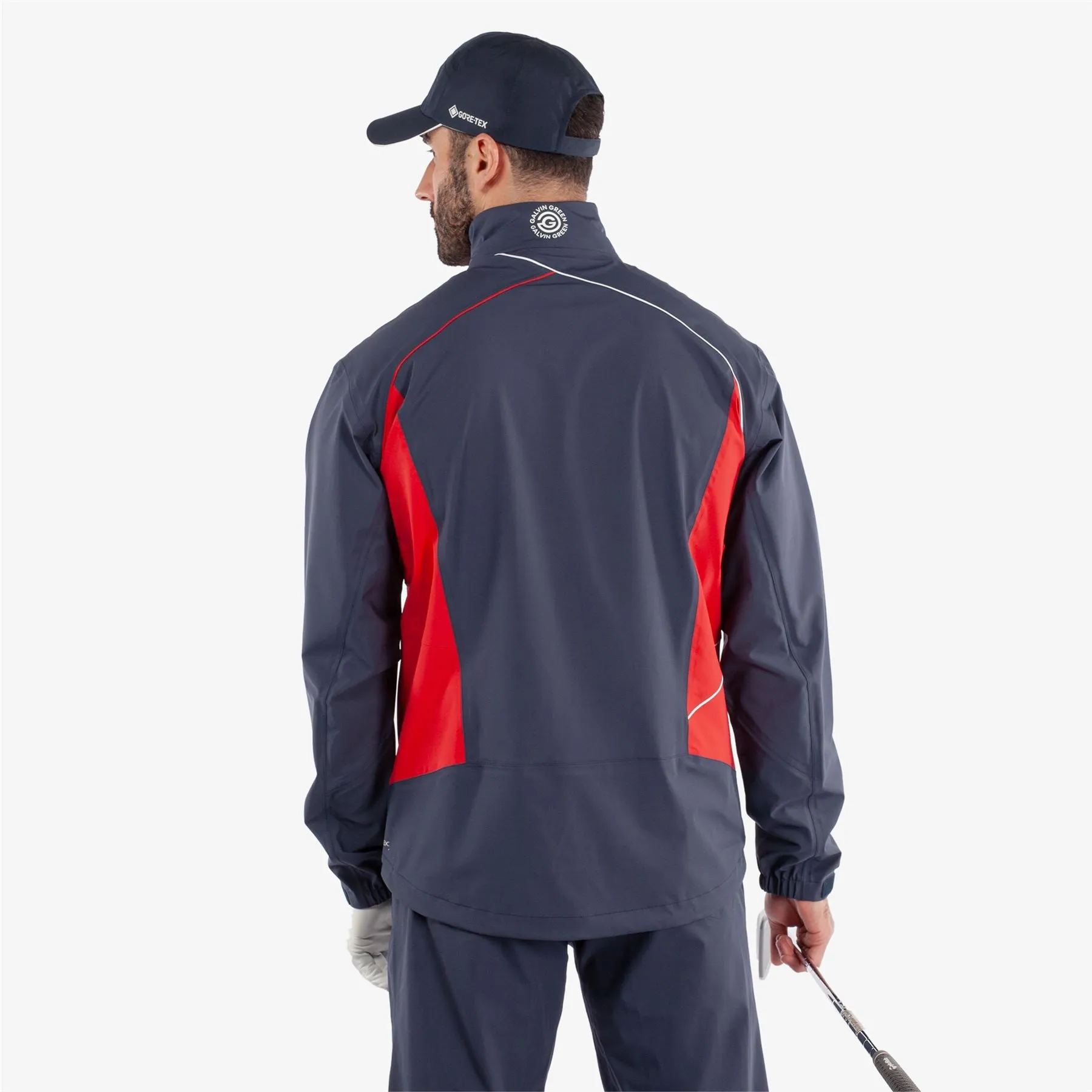 Ames PERTEX Waterproof Jacket Navy/Red - 2024