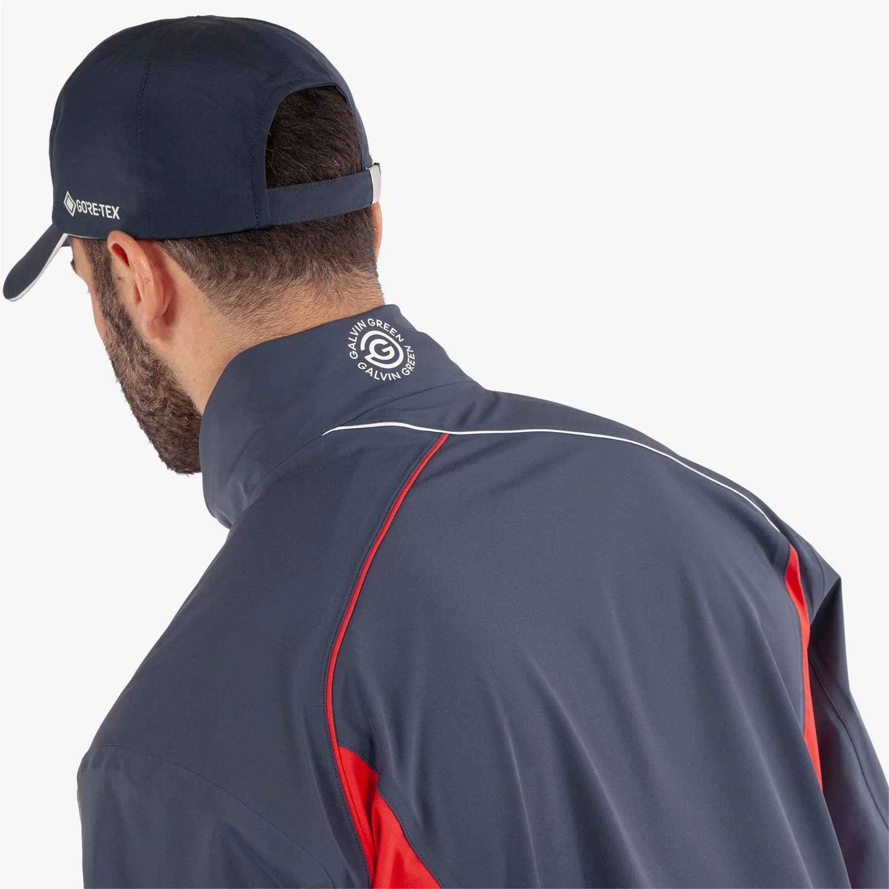 Ames PERTEX Waterproof Jacket Navy/Red - 2024