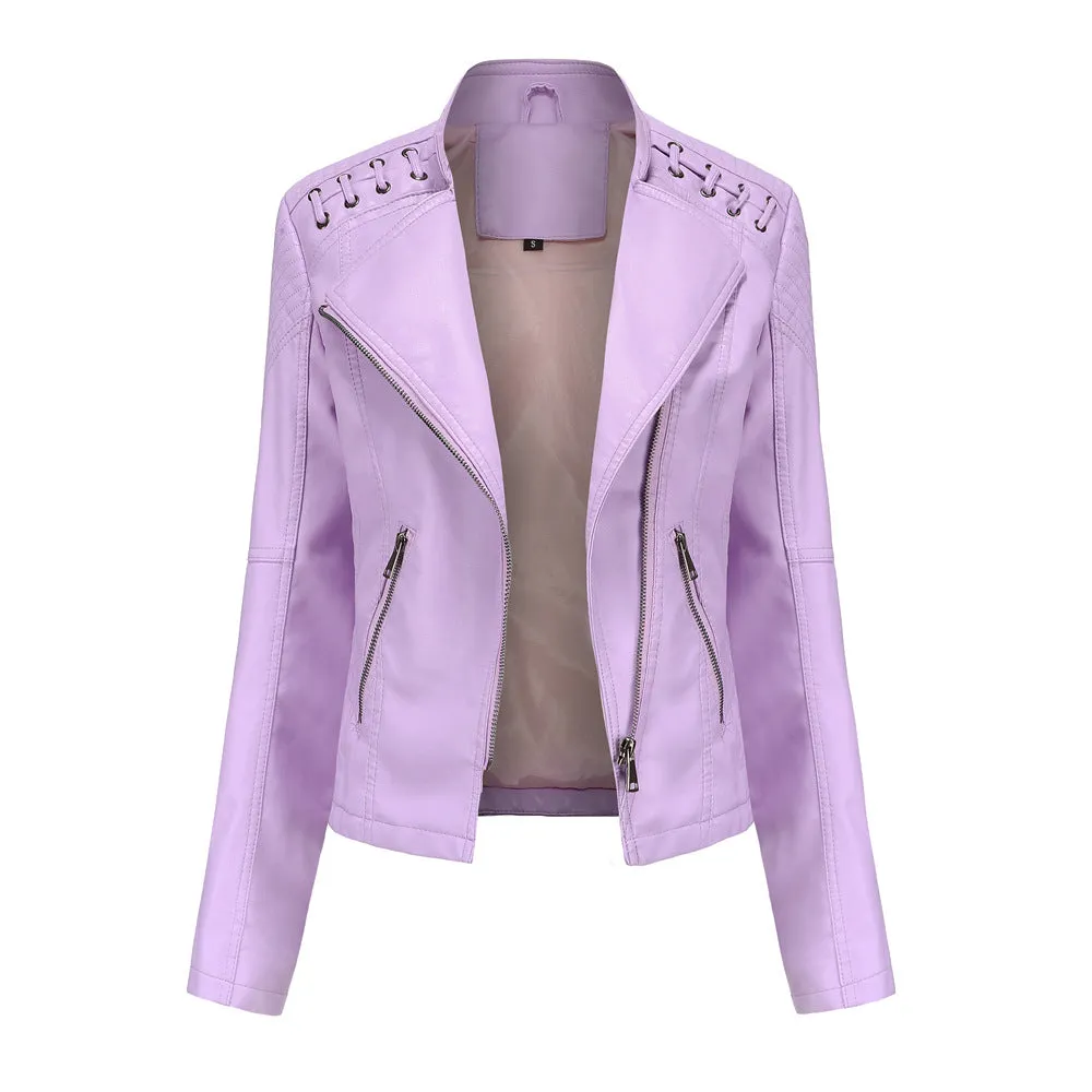 Amy slim fit women's leather jackets