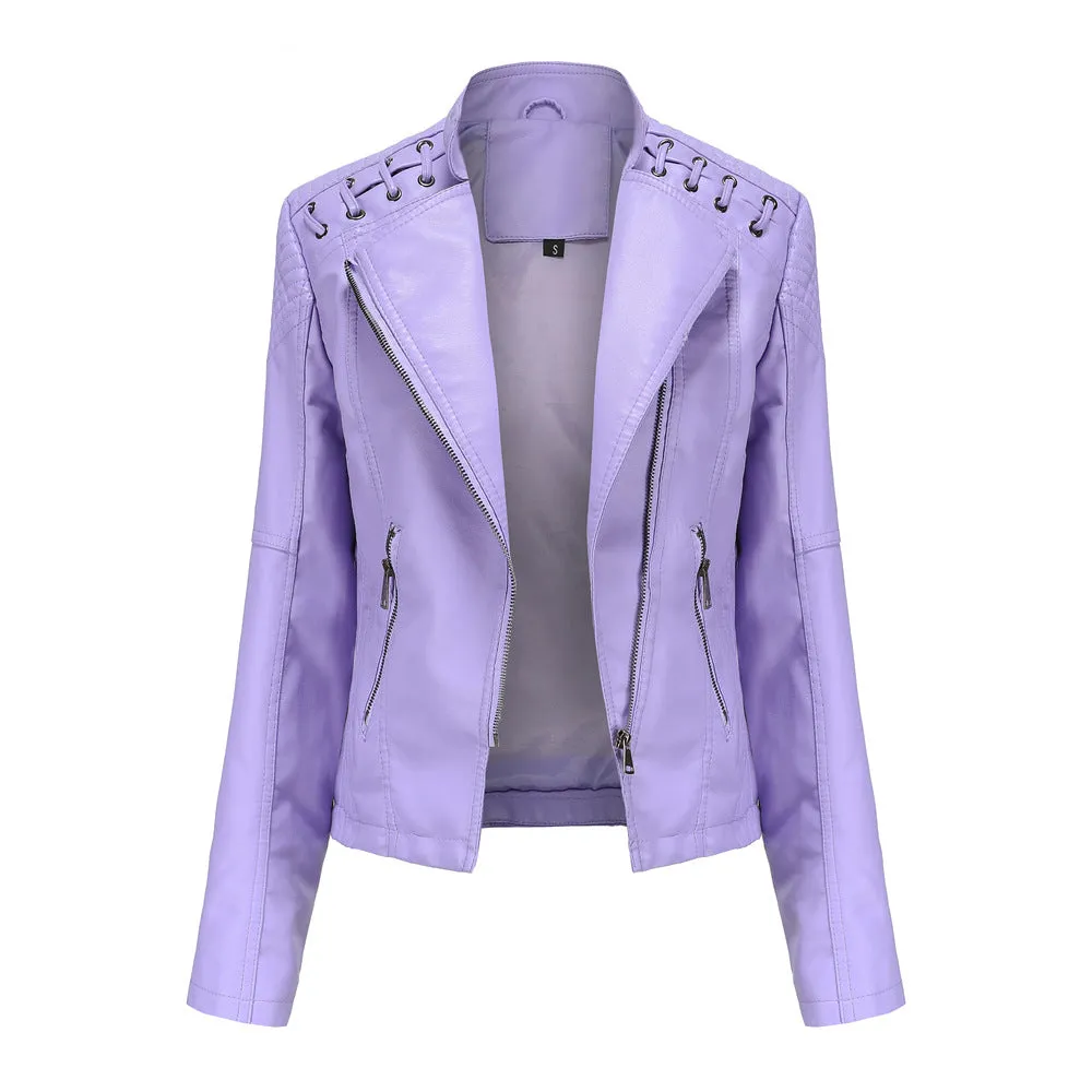 Amy slim fit women's leather jackets