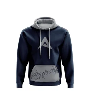 Anarchy Fleece Hoodie - Navy/Grey