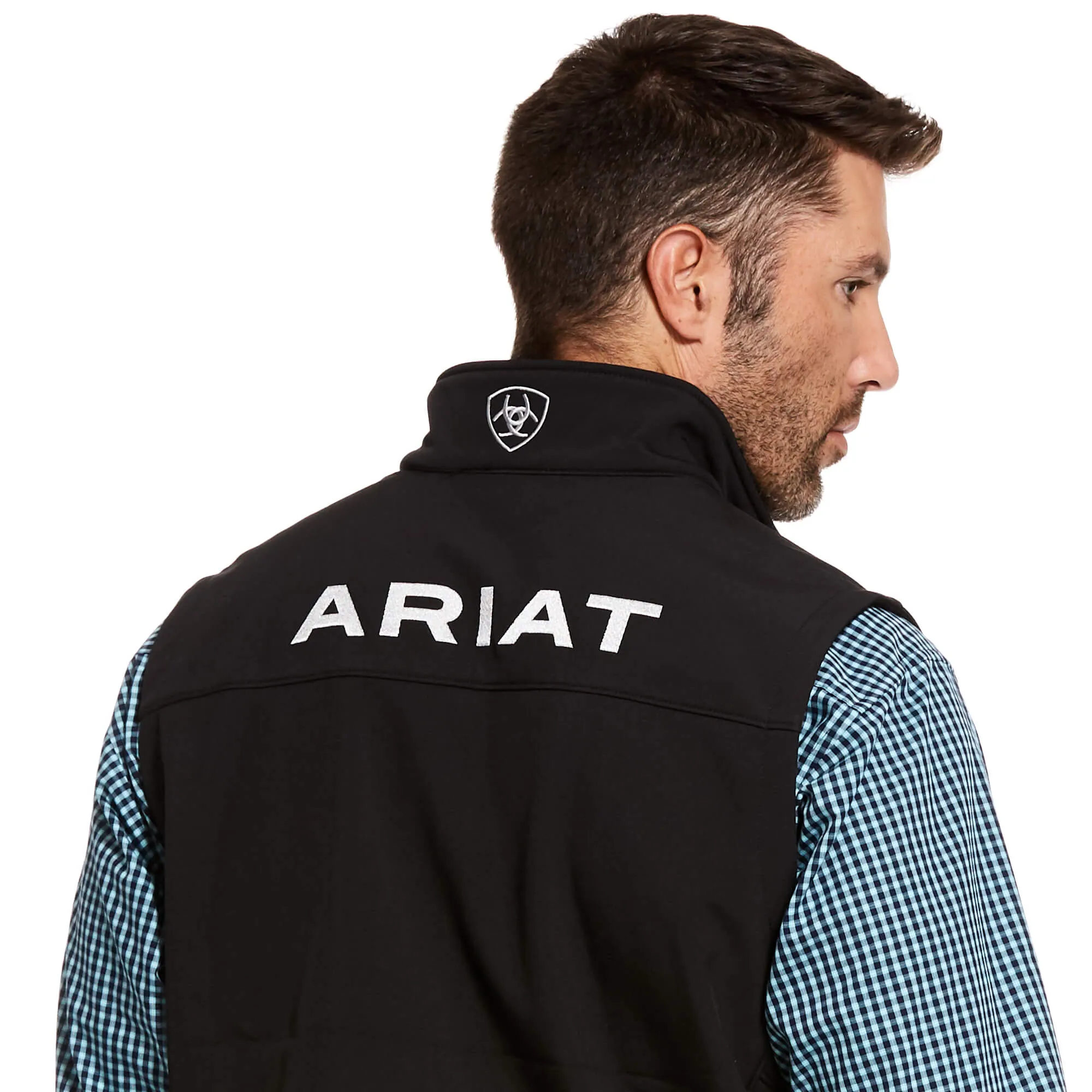 Ariat Men's Logo 2.0 Black Softshell Vest