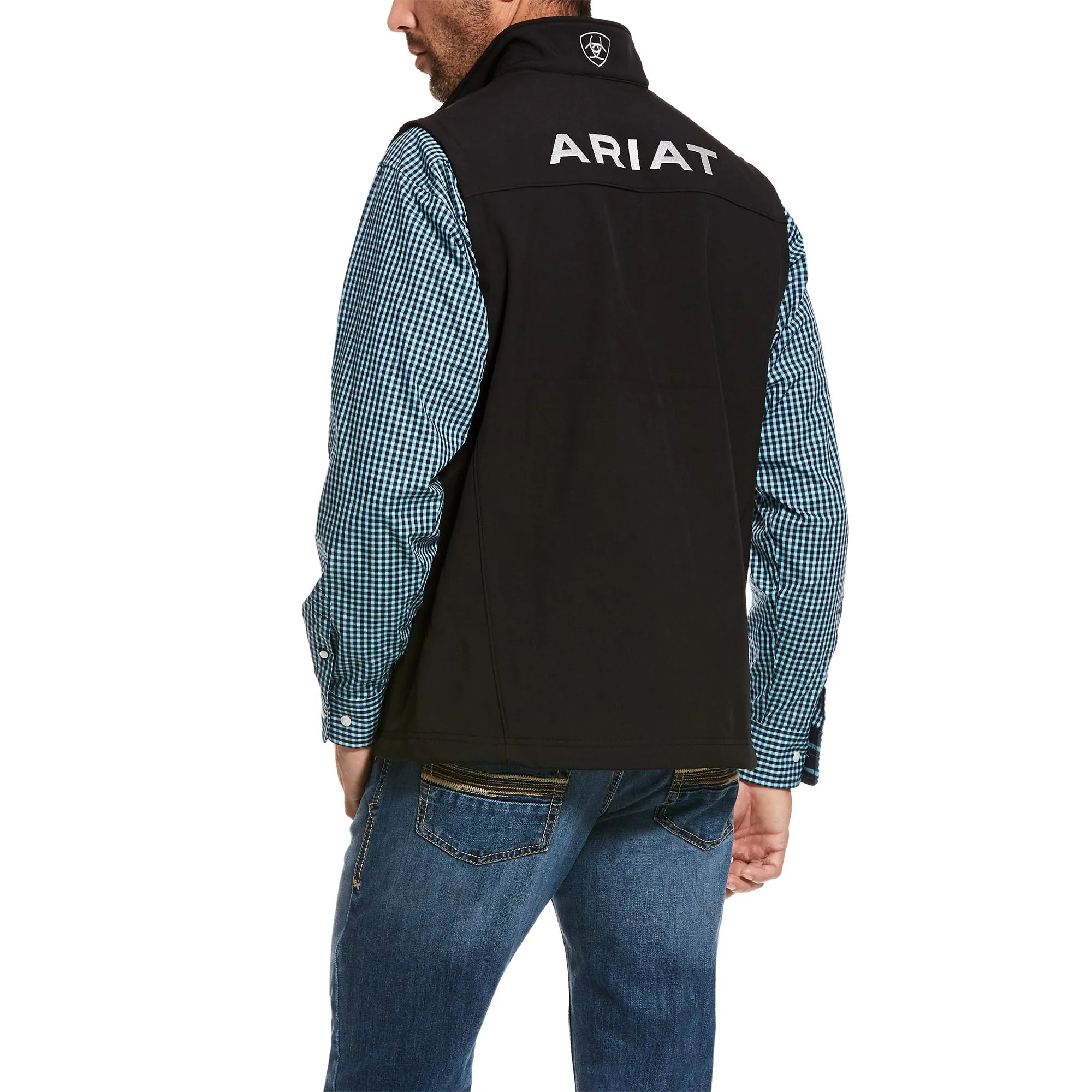 Ariat Men's Logo 2.0 Black Softshell Vest