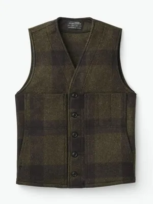 Ashore Shop Autumn Winter Lumber Style Outdoor Indoor Button Vneck Vest