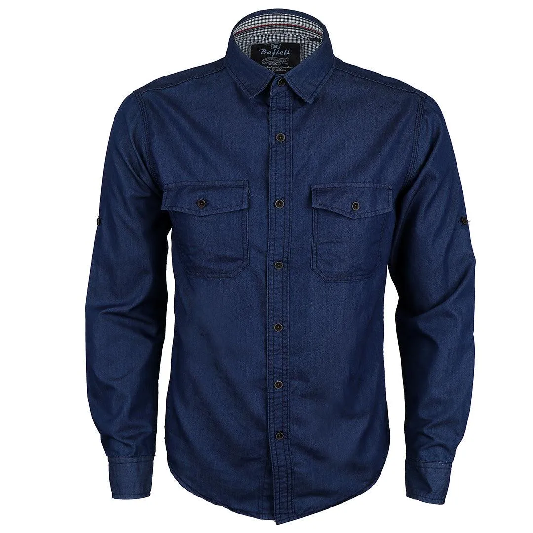 Bajieli Riggs Workwear Men's Denim Work Shirt