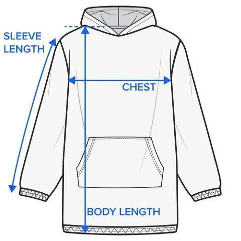 Beachy Anchor Wearable Blanket Hoodie