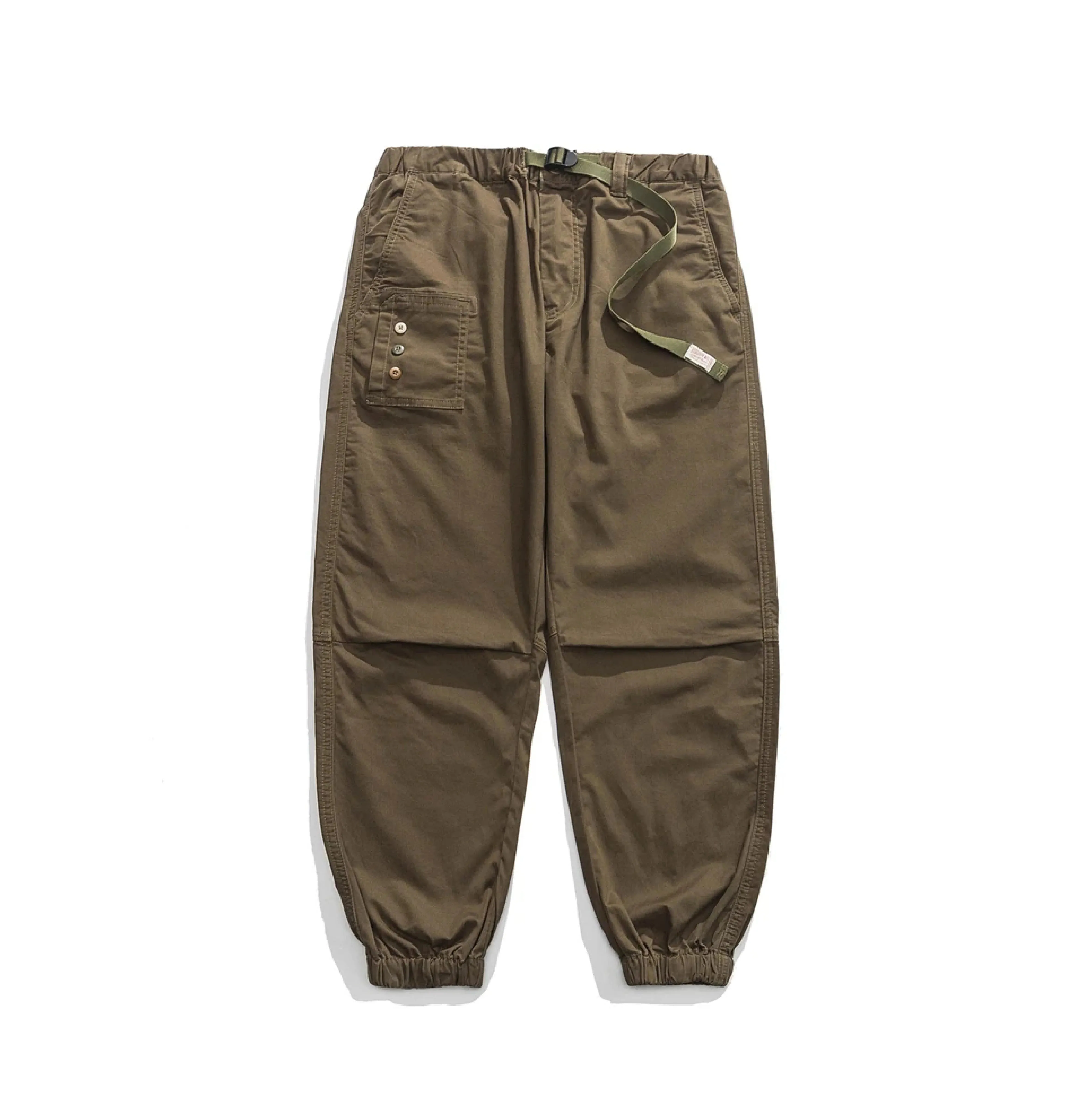 Belted Cuffed Cargo Pants