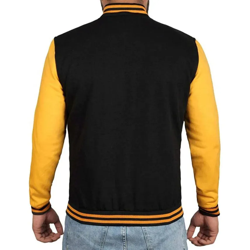 Black and Yellow Varsity Jacket