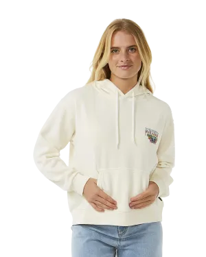 Block Party Relaxed Hoodie in Bone