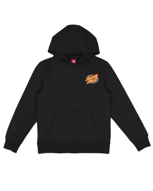 Boys Goal Flame Hoodie in Black