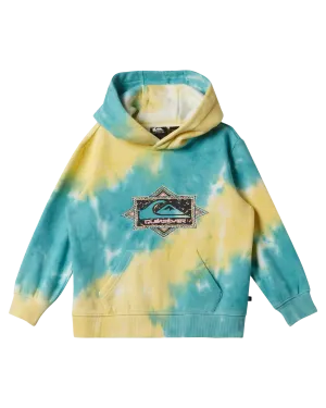 Boys New Tie Dye Hoodie in Marine Blue