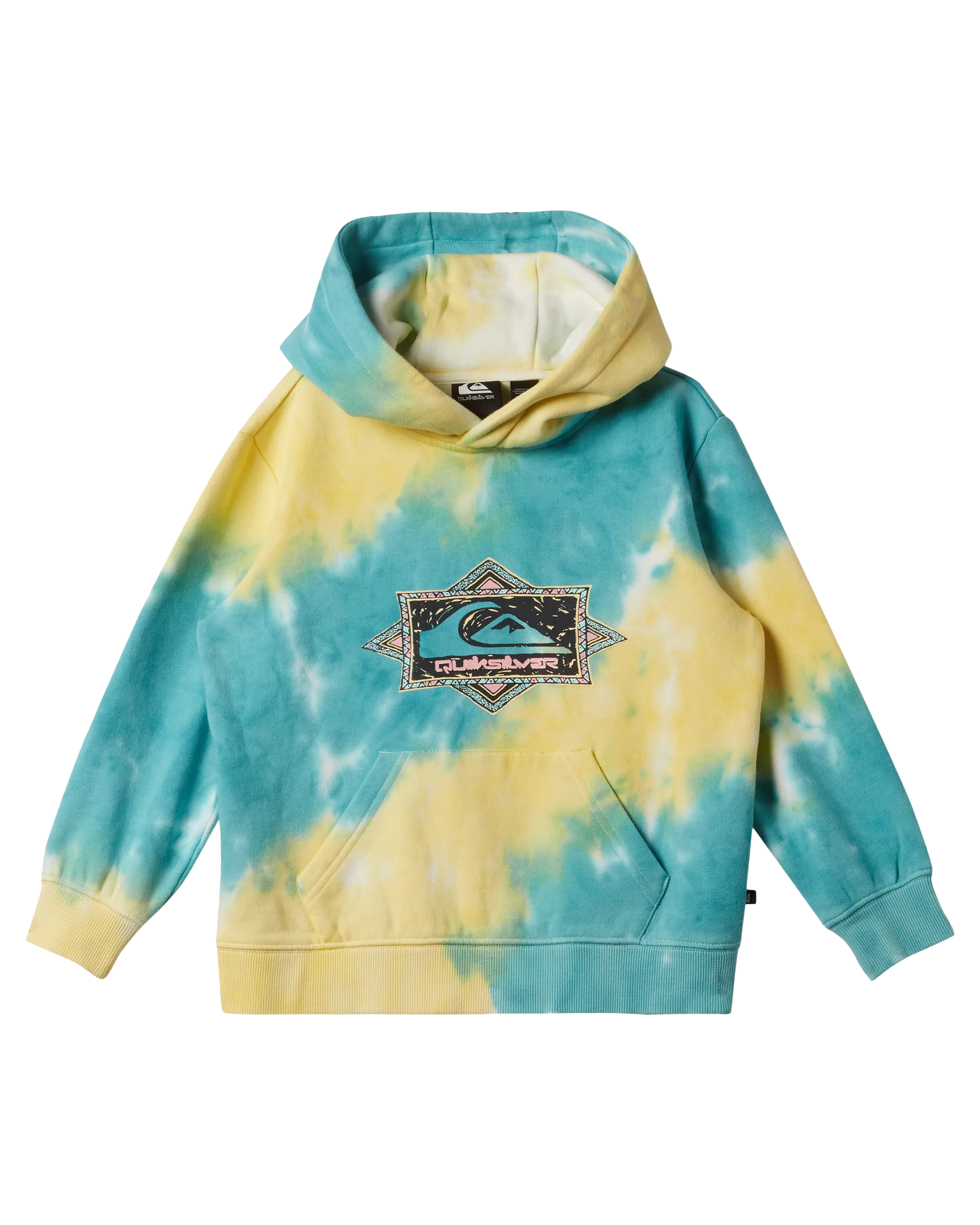 Boys New Tie Dye Hoodie in Marine Blue