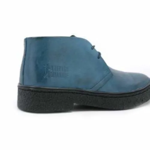 British Walkers Playboy Men's Steel Blue Leather