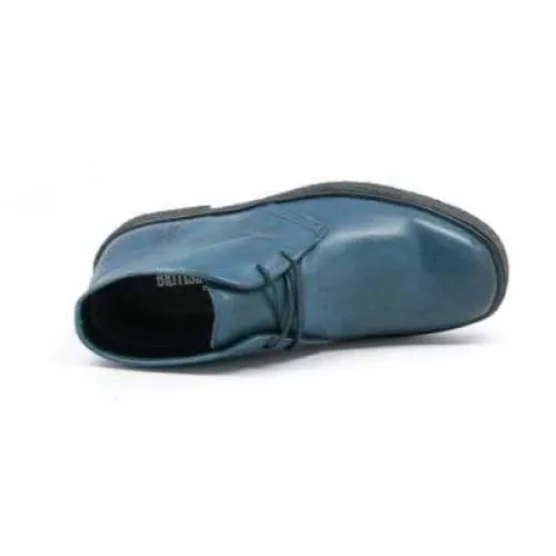 British Walkers Playboy Men's Steel Blue Leather