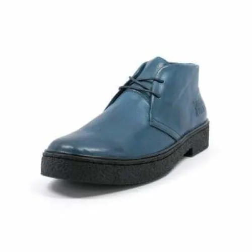 British Walkers Playboy Men's Steel Blue Leather