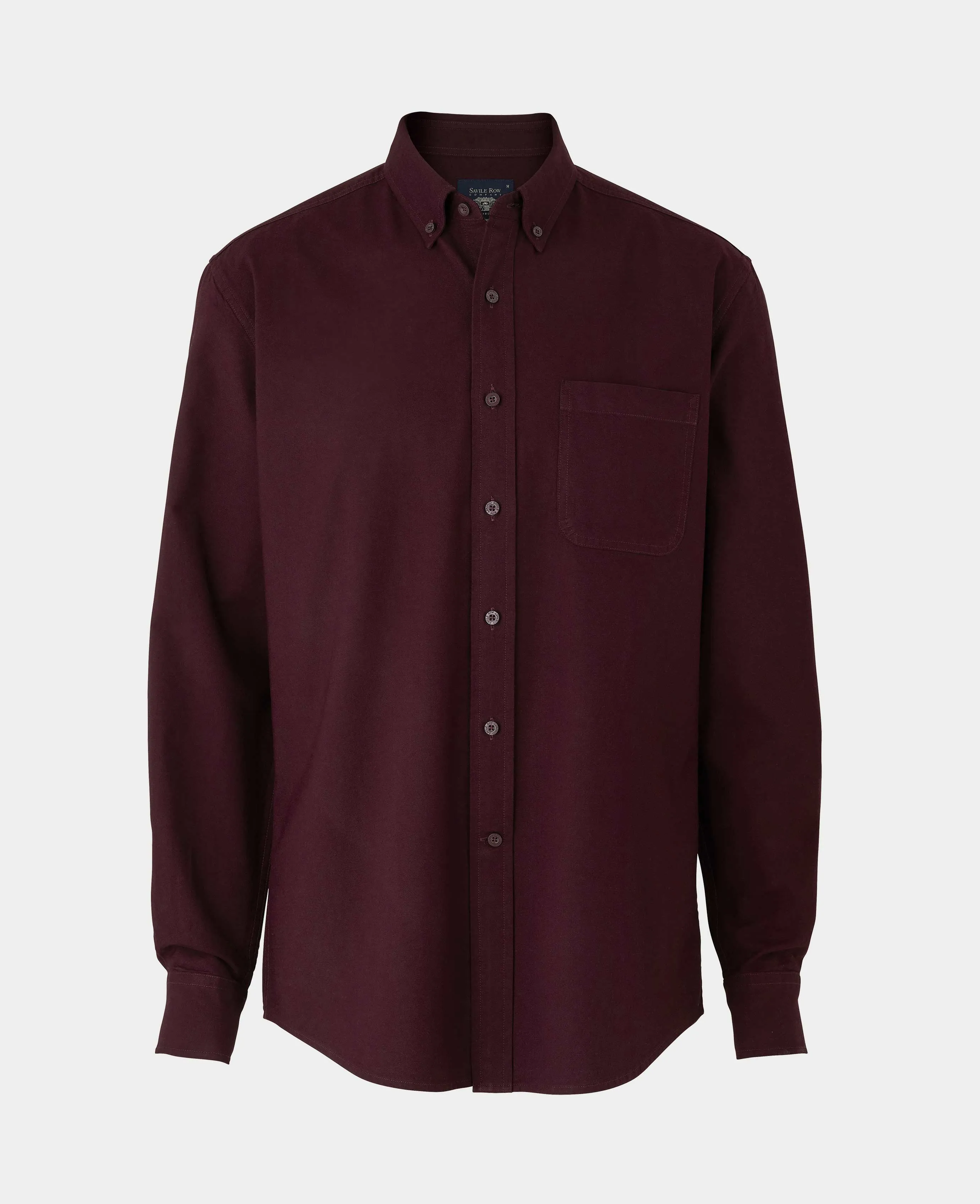 Burgundy Classic Fit Oxford Shirt