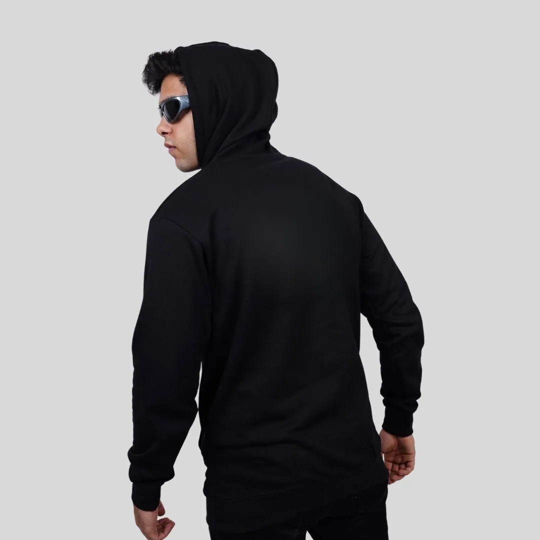 Classic Relaxed Fit Black Hoodie By DemonWear