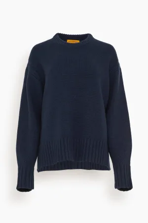 Cozy Crew Sweater in Midnight