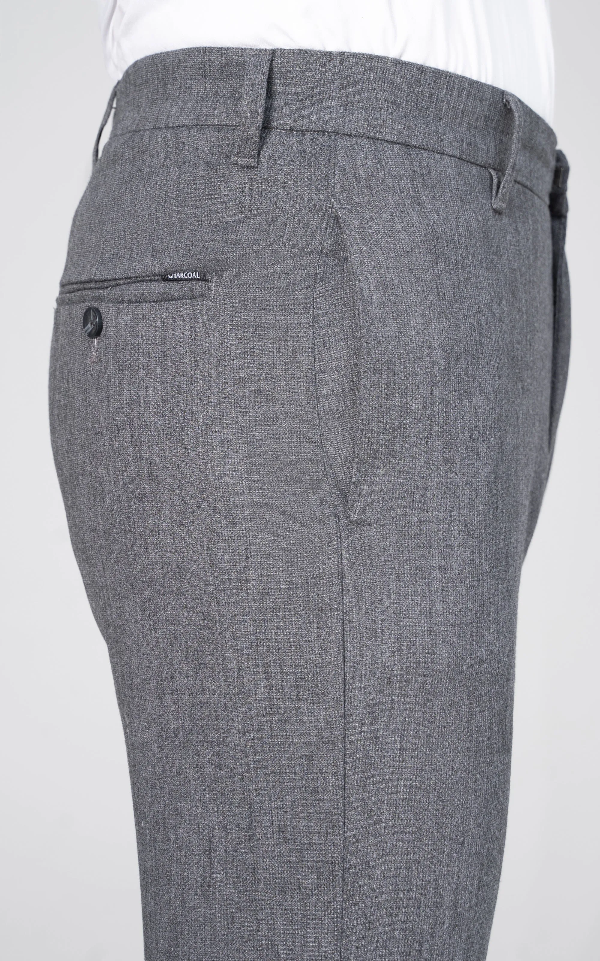 CROSS POCKET CASUAL PANT CHARCOAL GREY