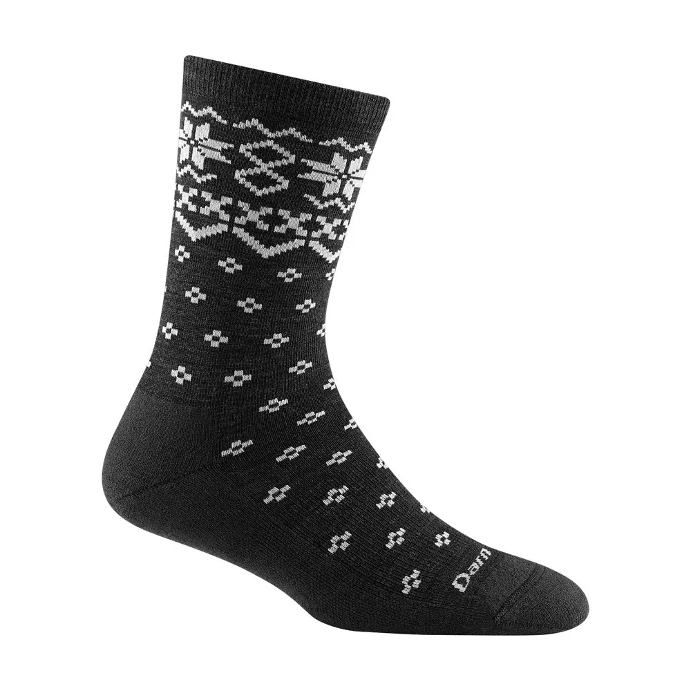 DARN TOUGH SHETLAND CREW SOCKS CHARCOAL - WOMENS