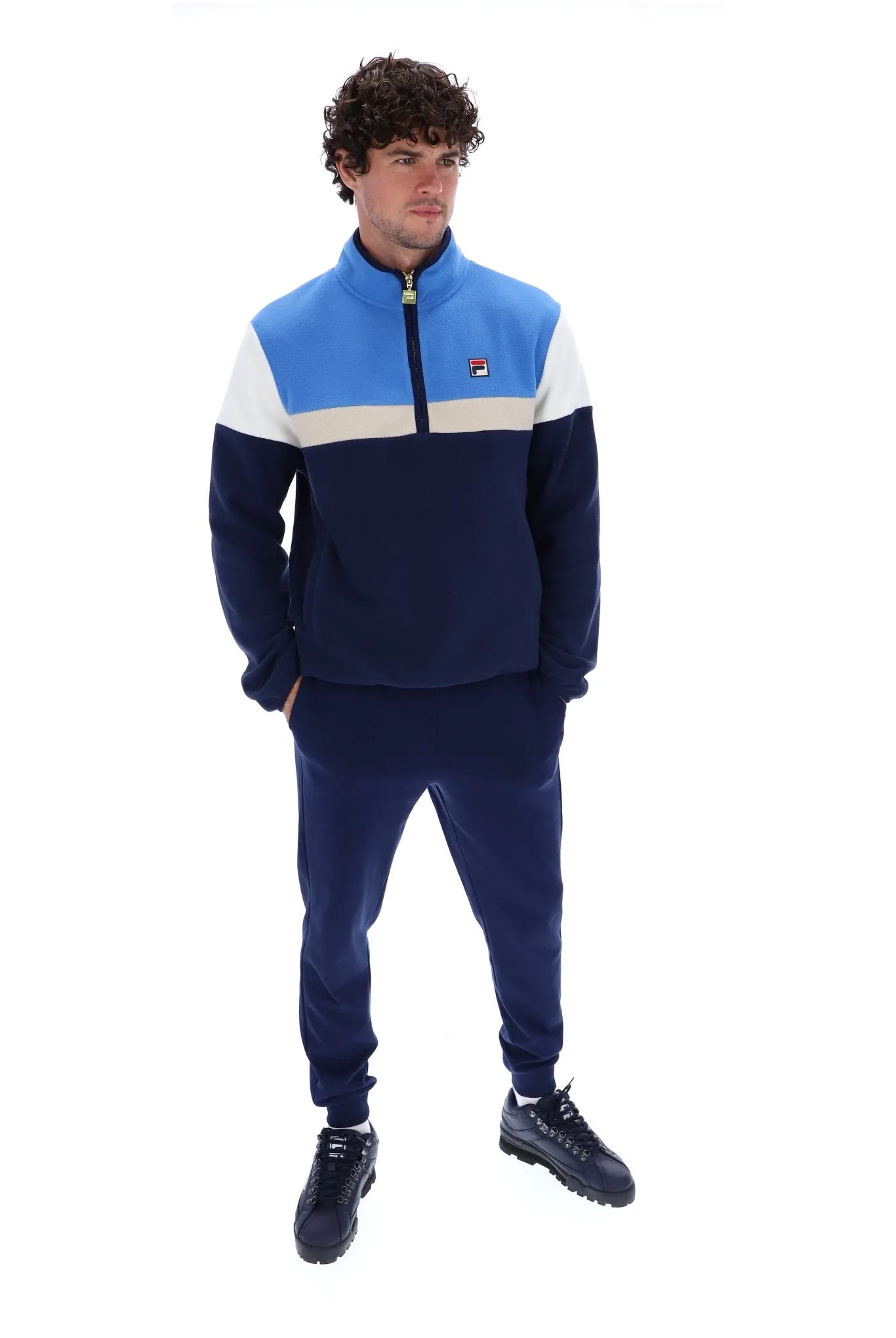 Darwin Colour Block 1/4 Zip Fleece