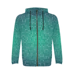 Digital Classic Zip Illuminating Emerald Hoodie