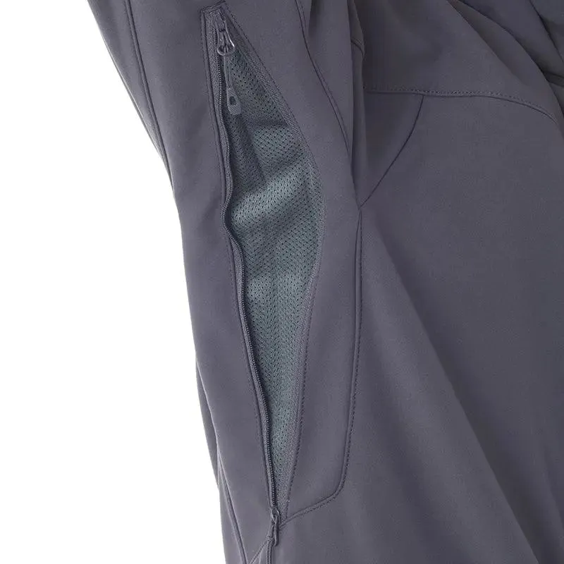 FHM Stream Water Resistant Softshell Jacket with Hood Grey