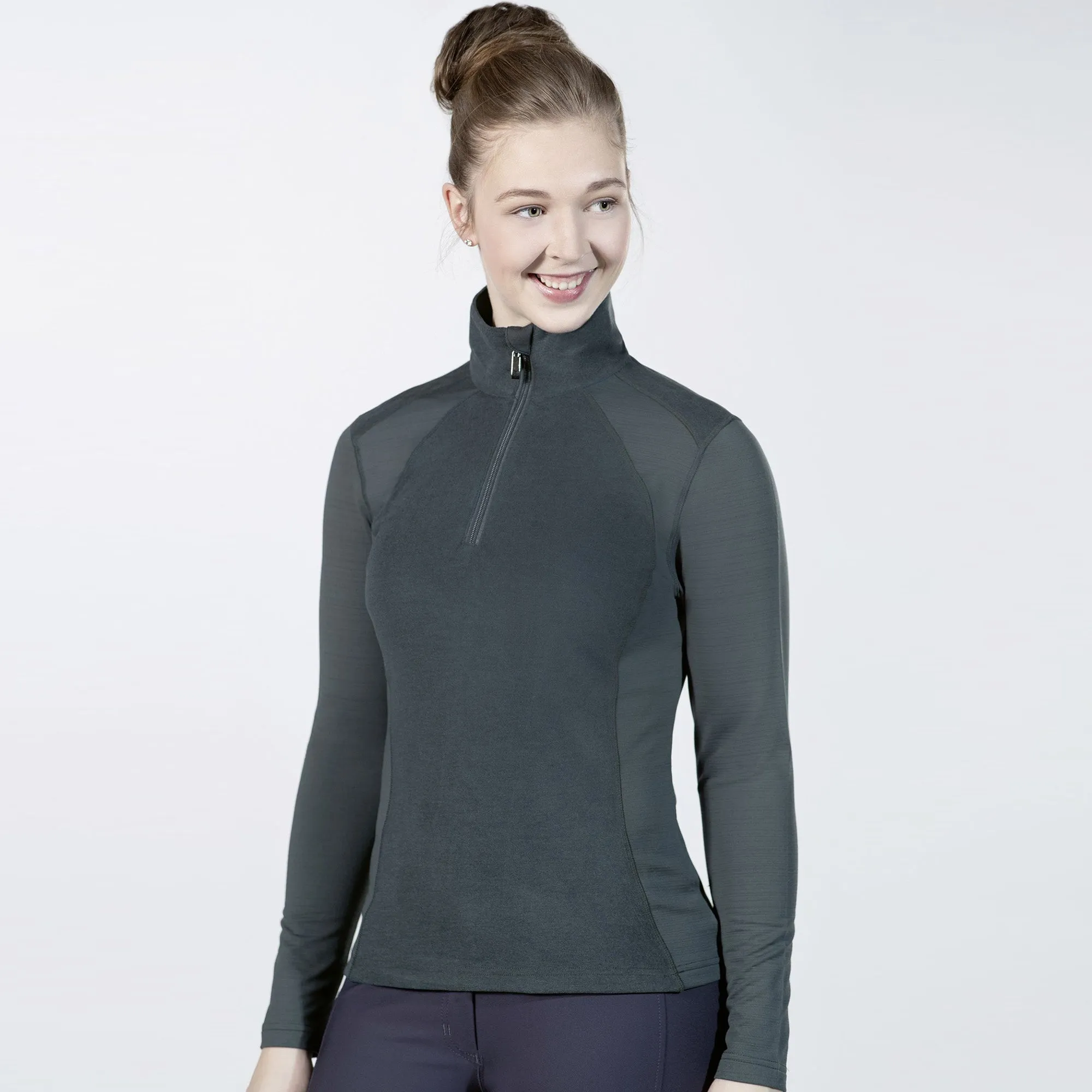 Hkm Ladies Duo Functional Shirt - Deep Green