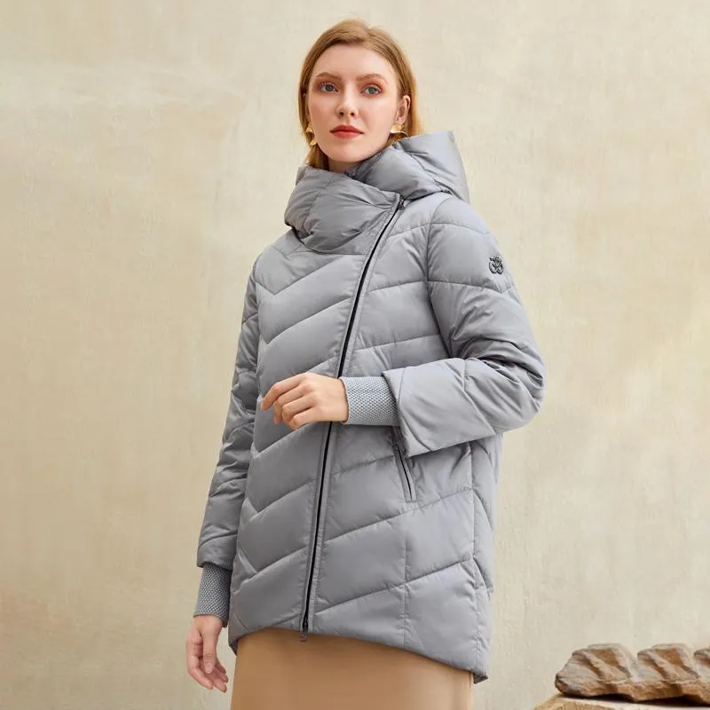 Hooded women winter coat Cotton warm parkas coat female Elegant causal