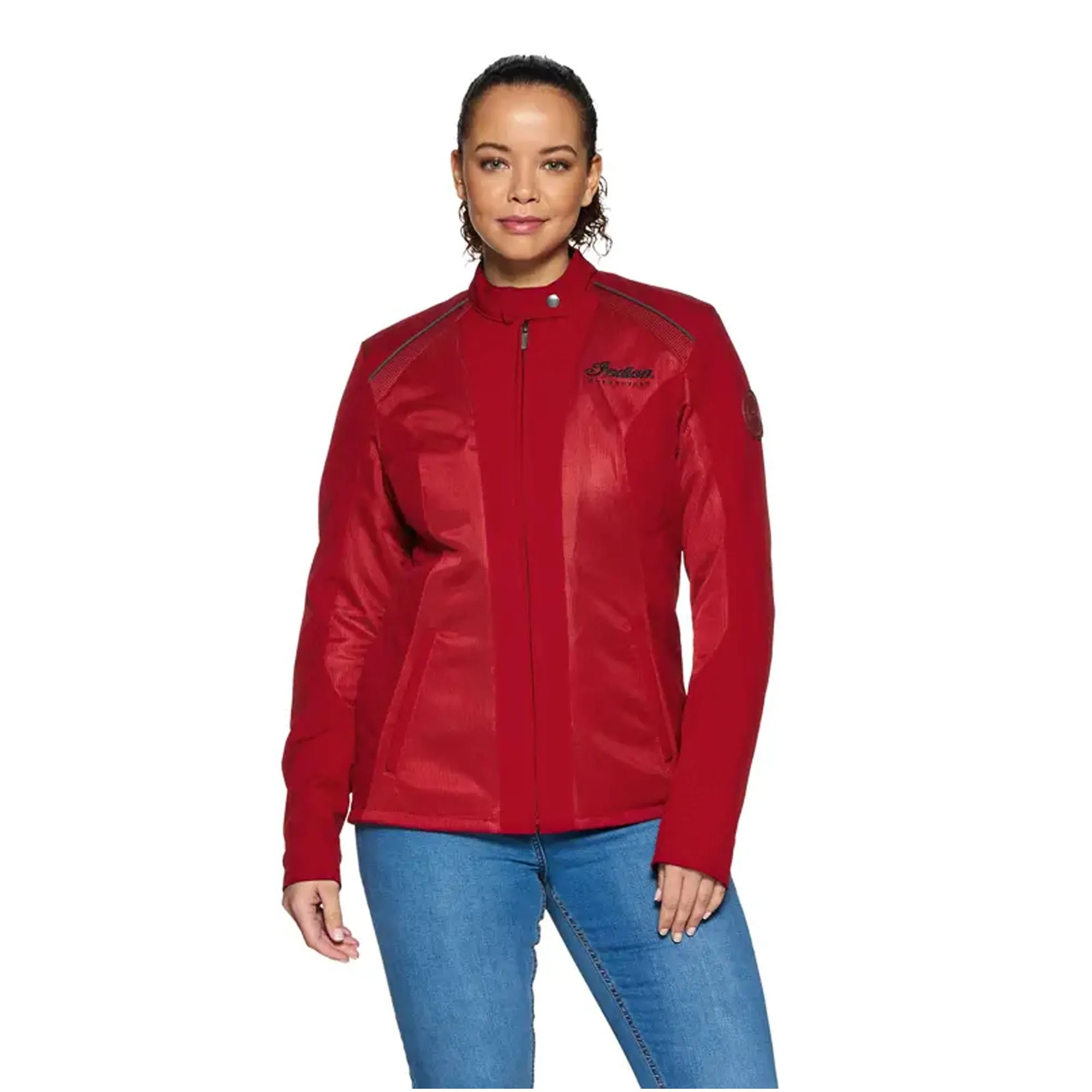 Indian Motorcycle Womens Austin Mesh Jacket Red