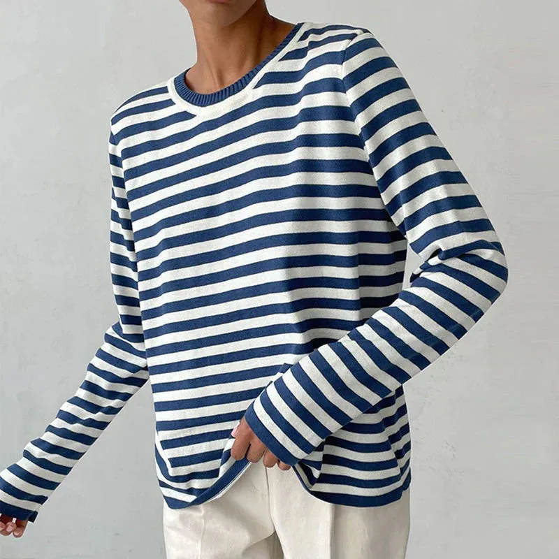 Ivyshape | Comfortable Striped Cotton Shirt