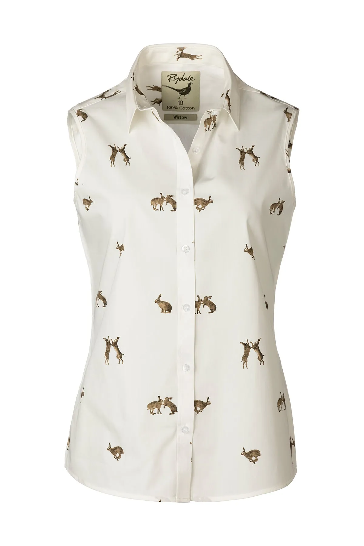 Ladies Sleeveless Shirt With Collar - Wistow II