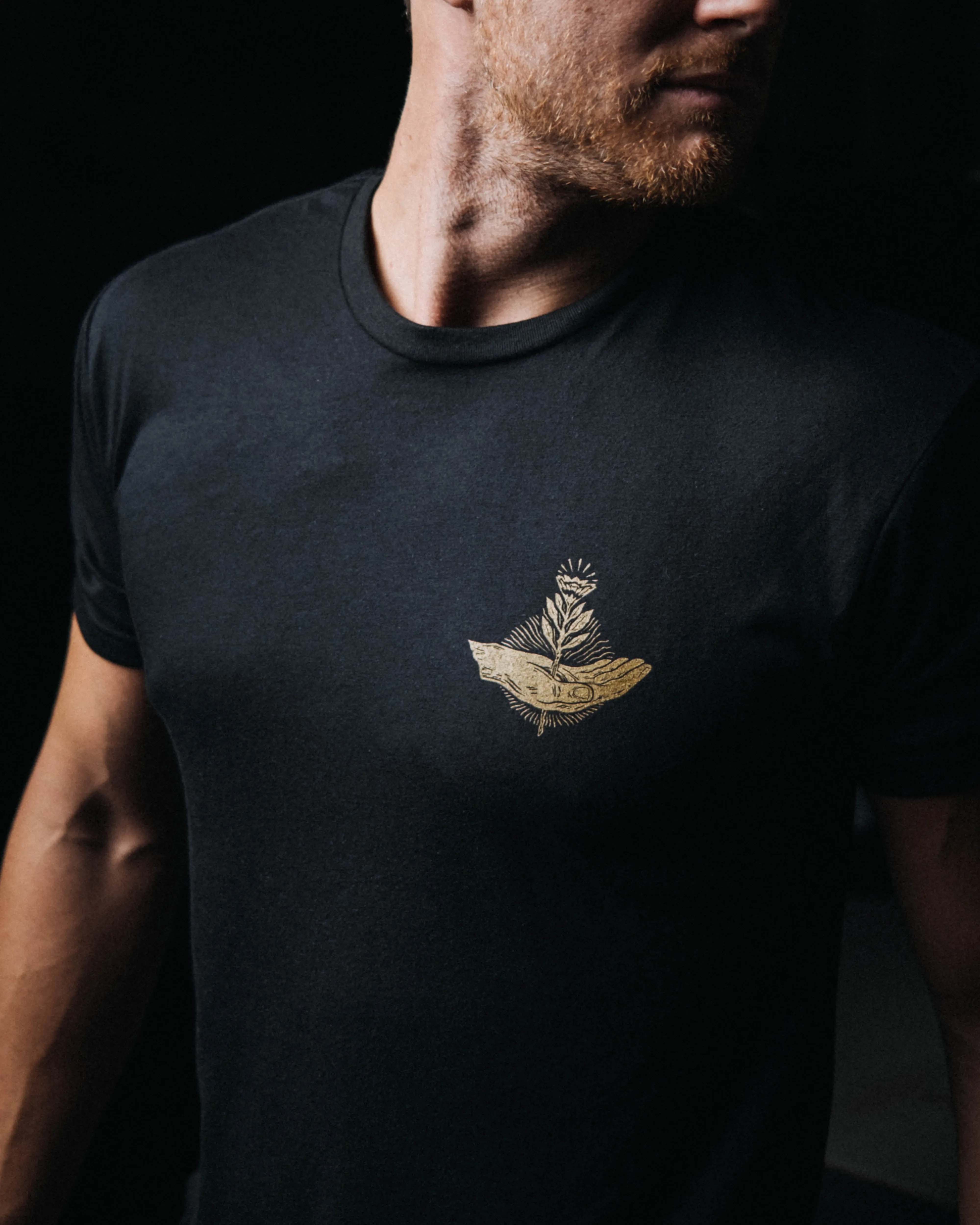 LKG PREMIUM BLACK & GOLD TEE