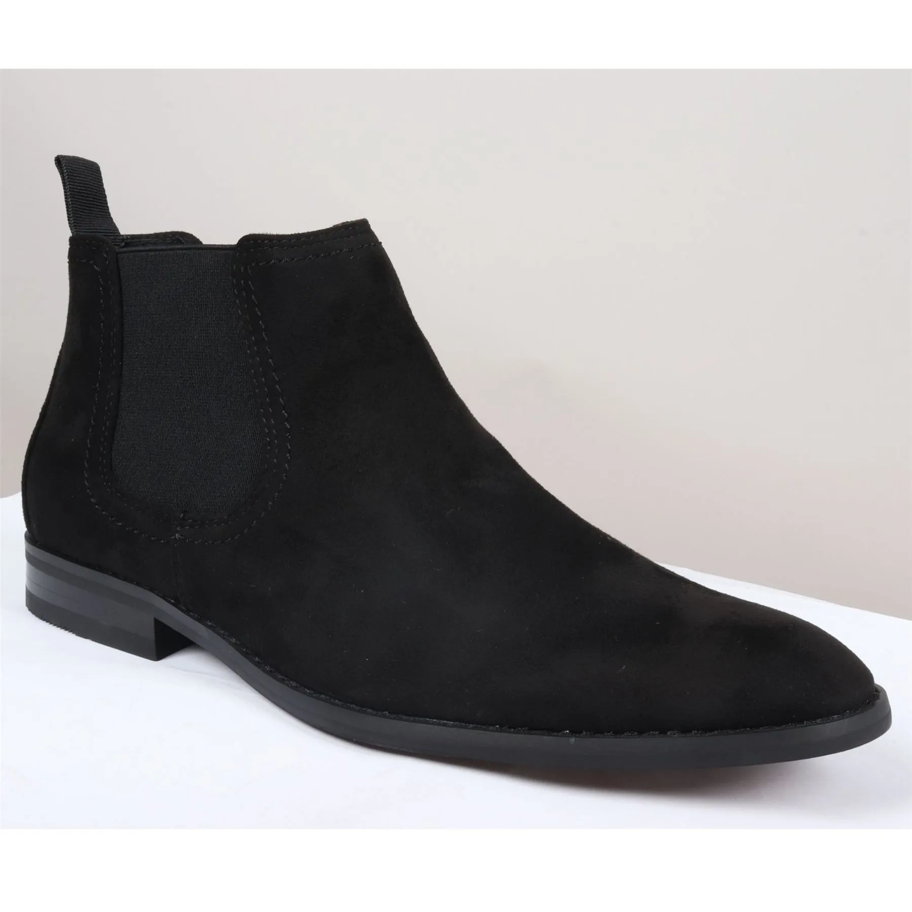 Men's Boots Slip On Suede Leather Lined Chelsea Ankle Shoes