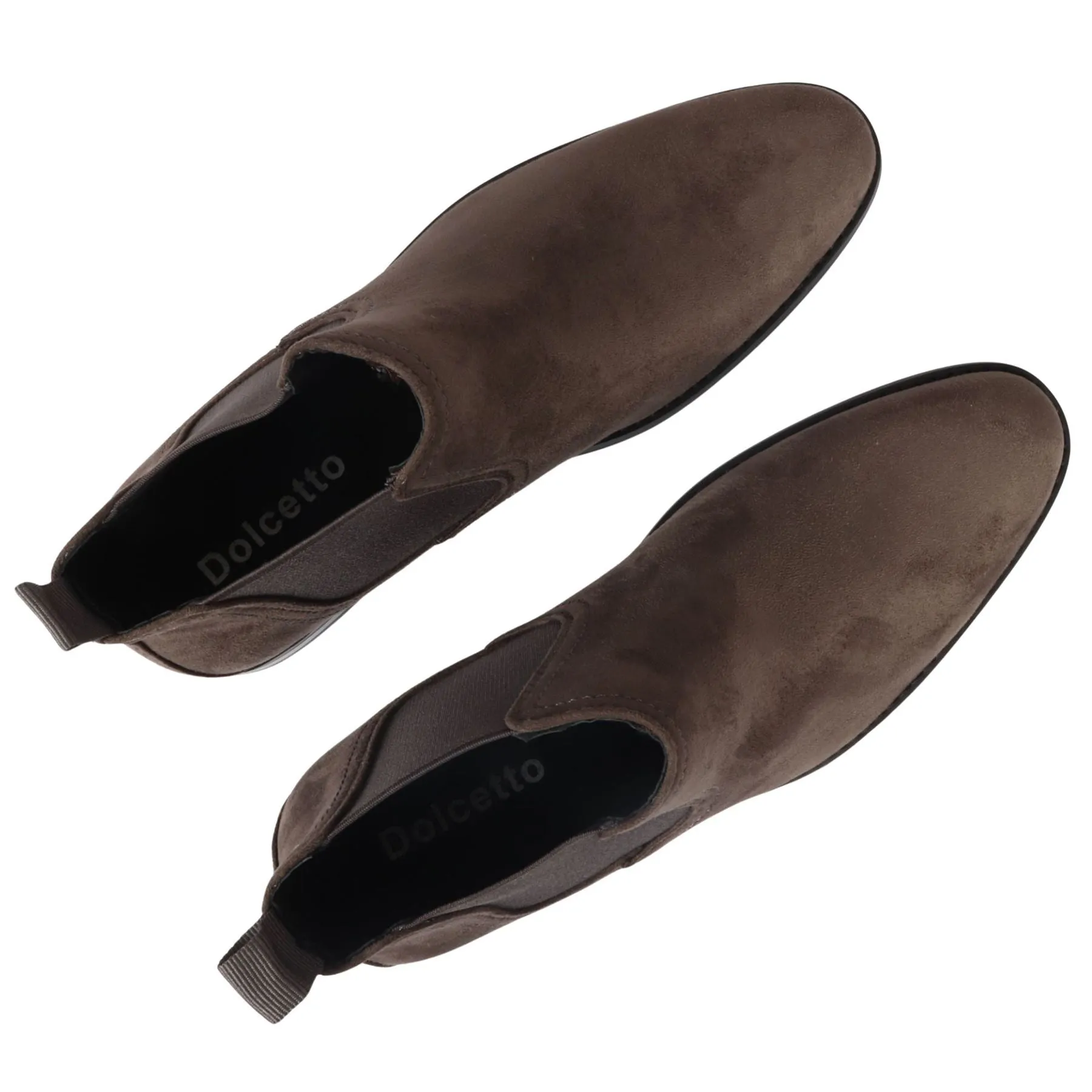 Men's Boots Slip On Suede Leather Lined Chelsea Ankle Shoes