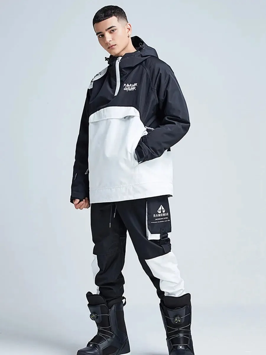 Men's Snowboard Jackets and Pants With Chest Pockets