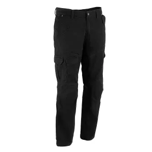 Milwaukee Leather MPM5590 Men's Black Armored Black Cargo Jeans Reinforced with Aramid by DuPont Fibers