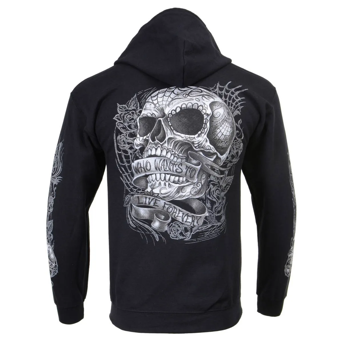 Milwaukee Leather MPMH118004 Men’s ‘Sweet Demise’ Black Hoodie with