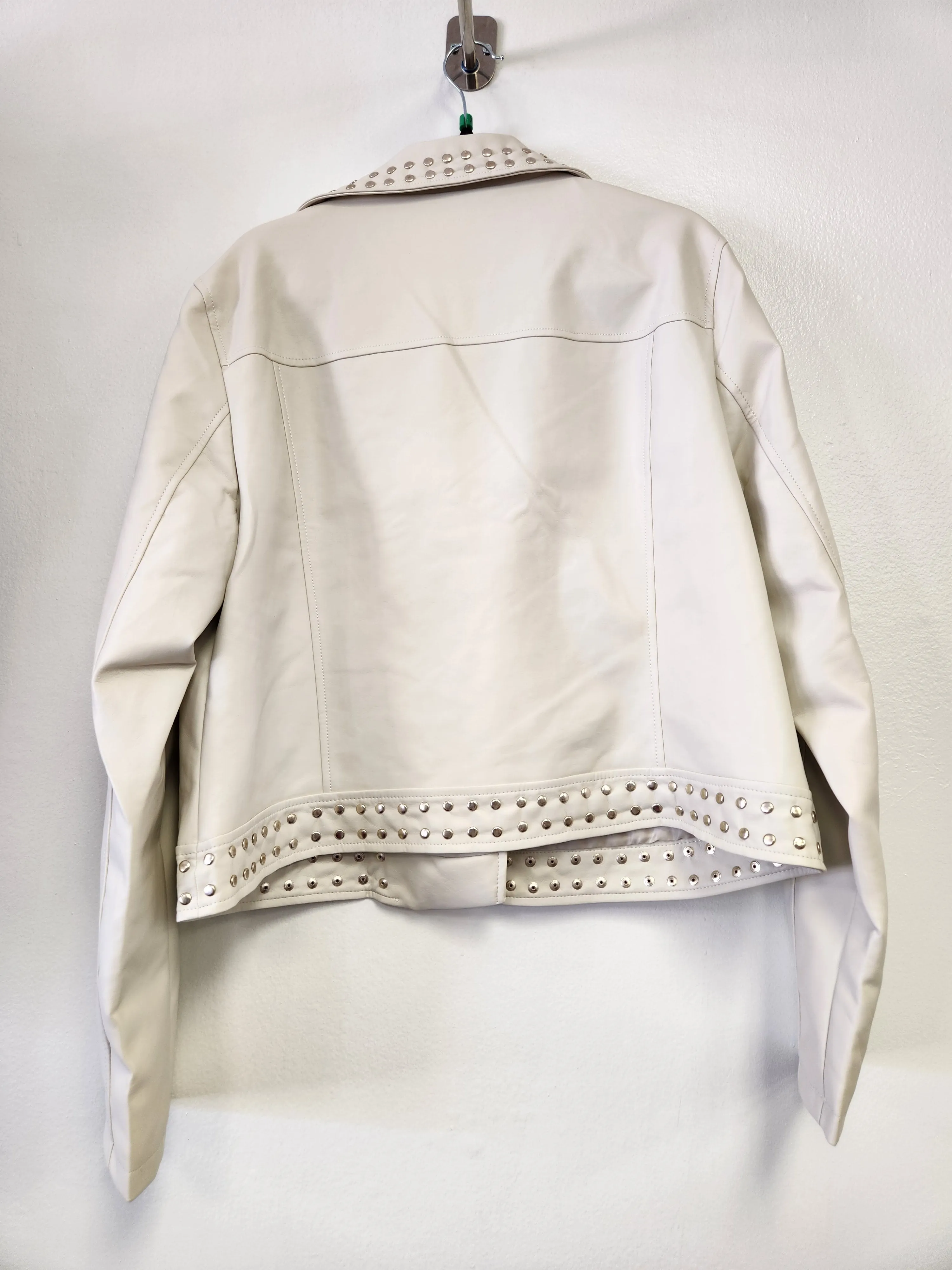 Moto Studded Jacket -Cream