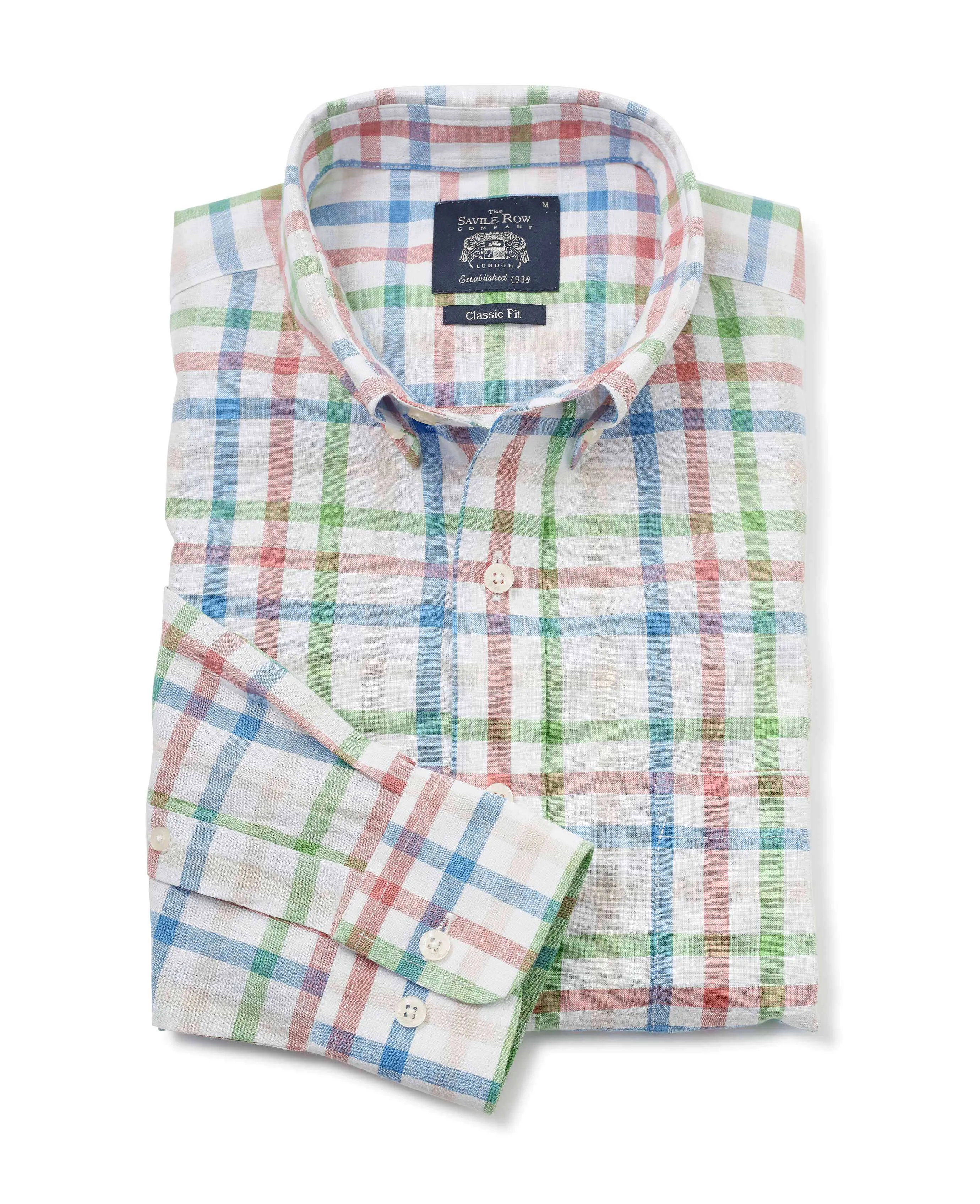 Multi Check Linen-Blend Shirt