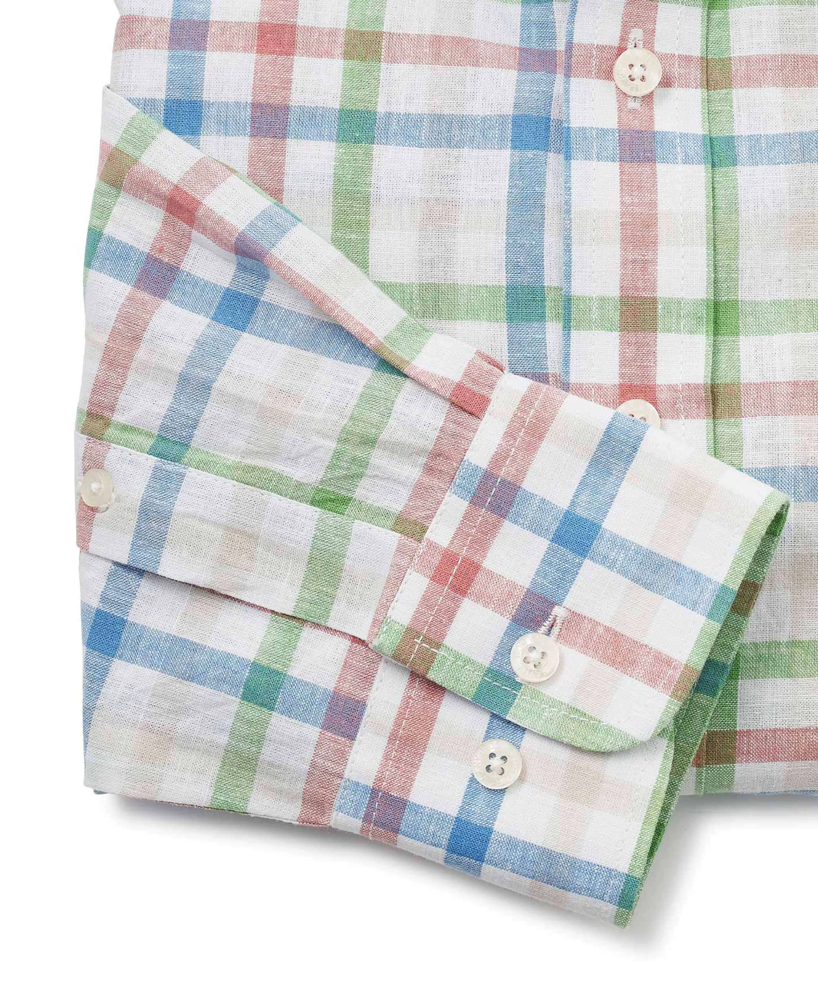 Multi Check Linen-Blend Shirt