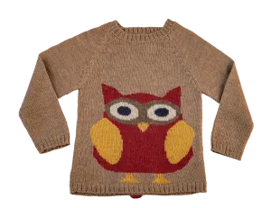 NW601 PEONY OWL SWEATER