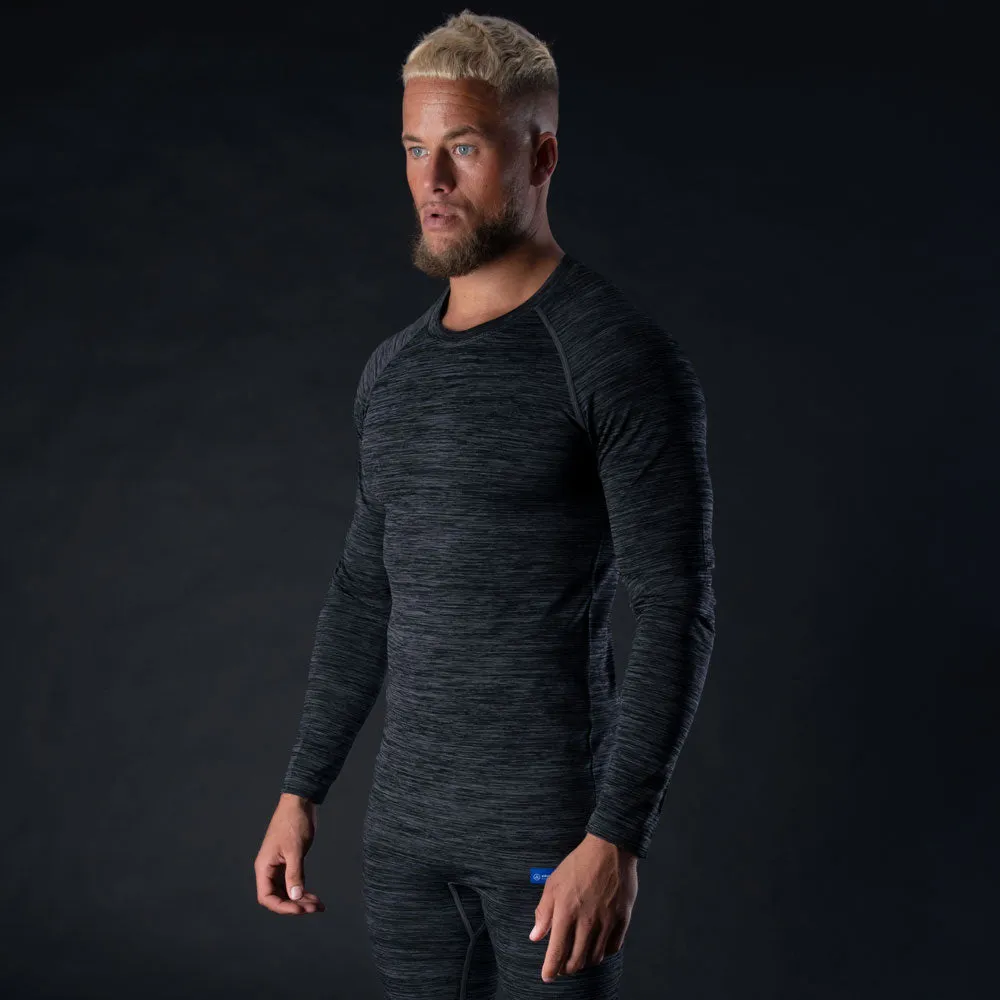 Oxford Advanced Mens Multi-season Full Sleeve Base Layer Top - Charcoal Marl