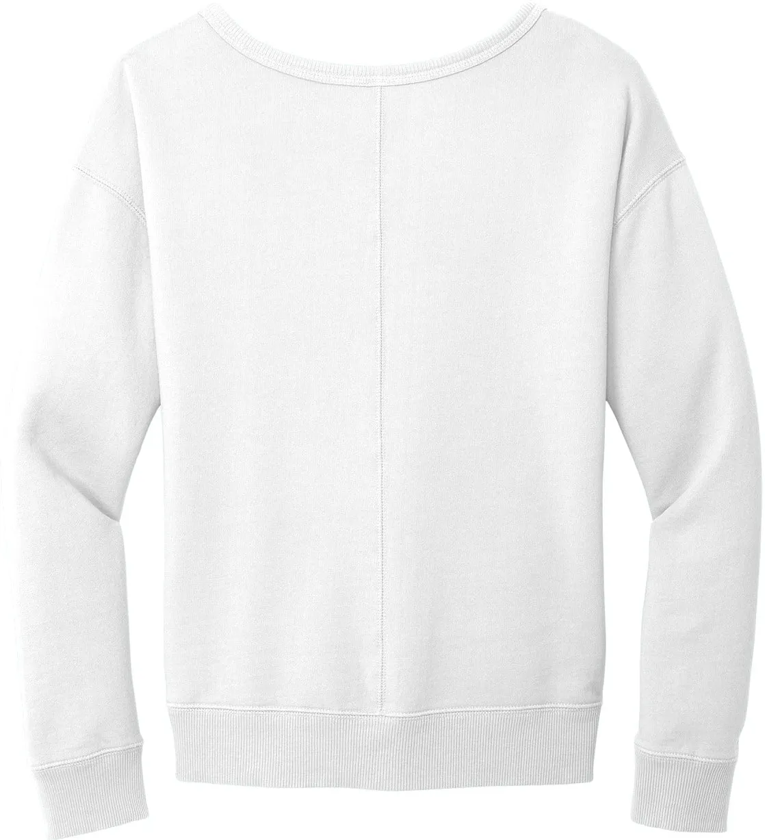 Port & Company Ladies Beach Wash Garment-Dyed V-Neck Sweatshirt