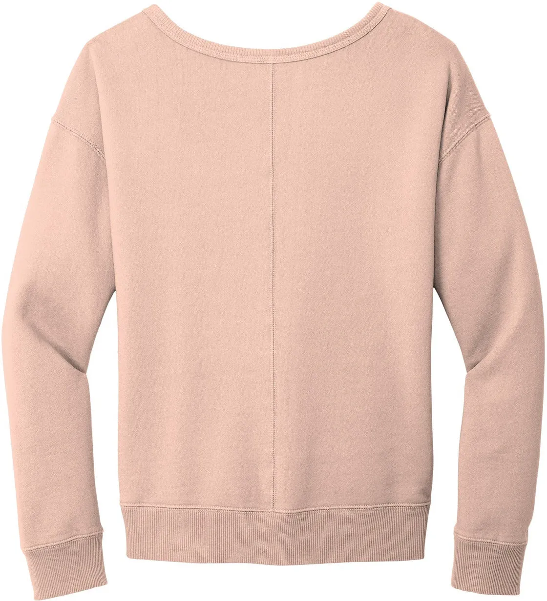 Port & Company Ladies Beach Wash Garment-Dyed V-Neck Sweatshirt